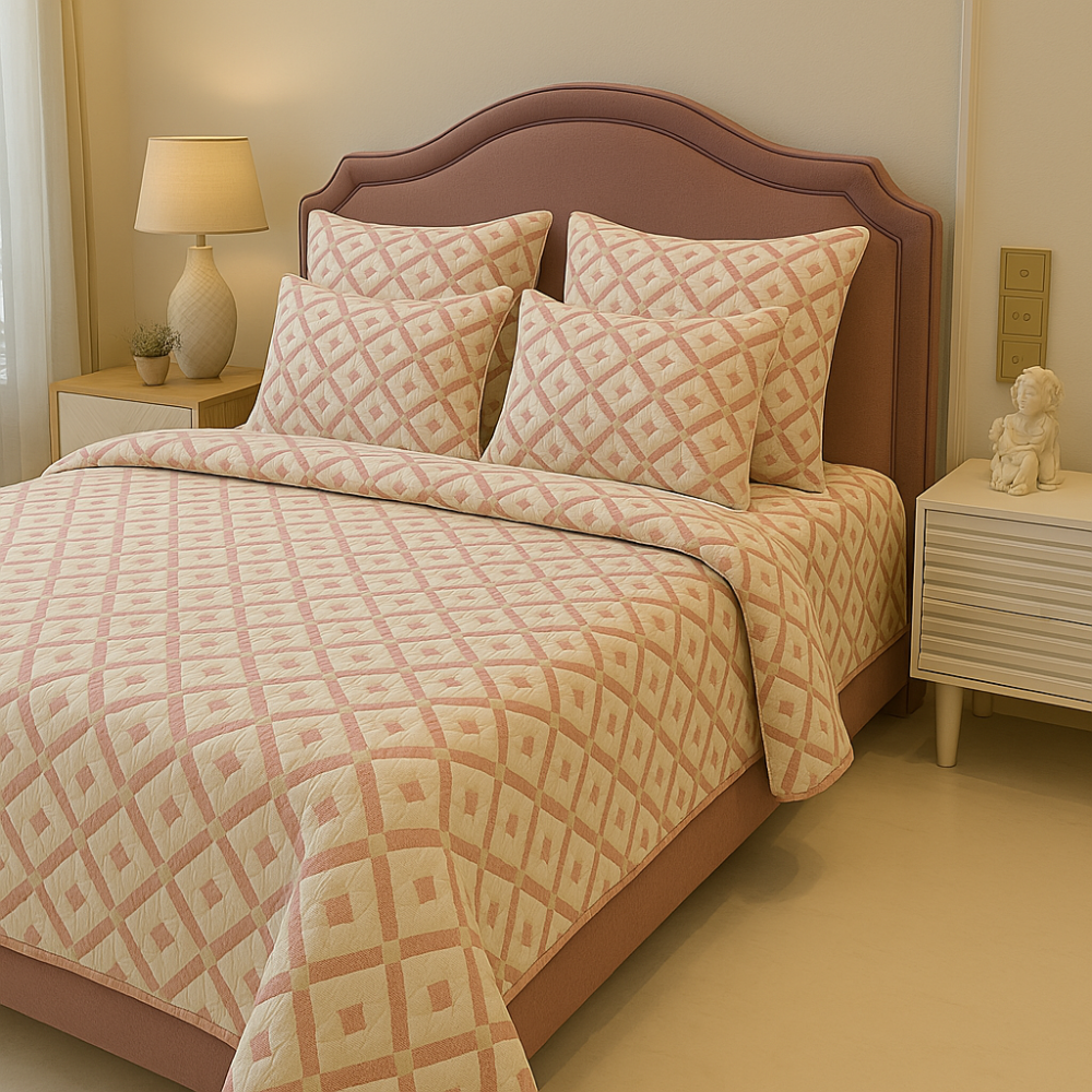Camden Bedcover -Pink Dusk