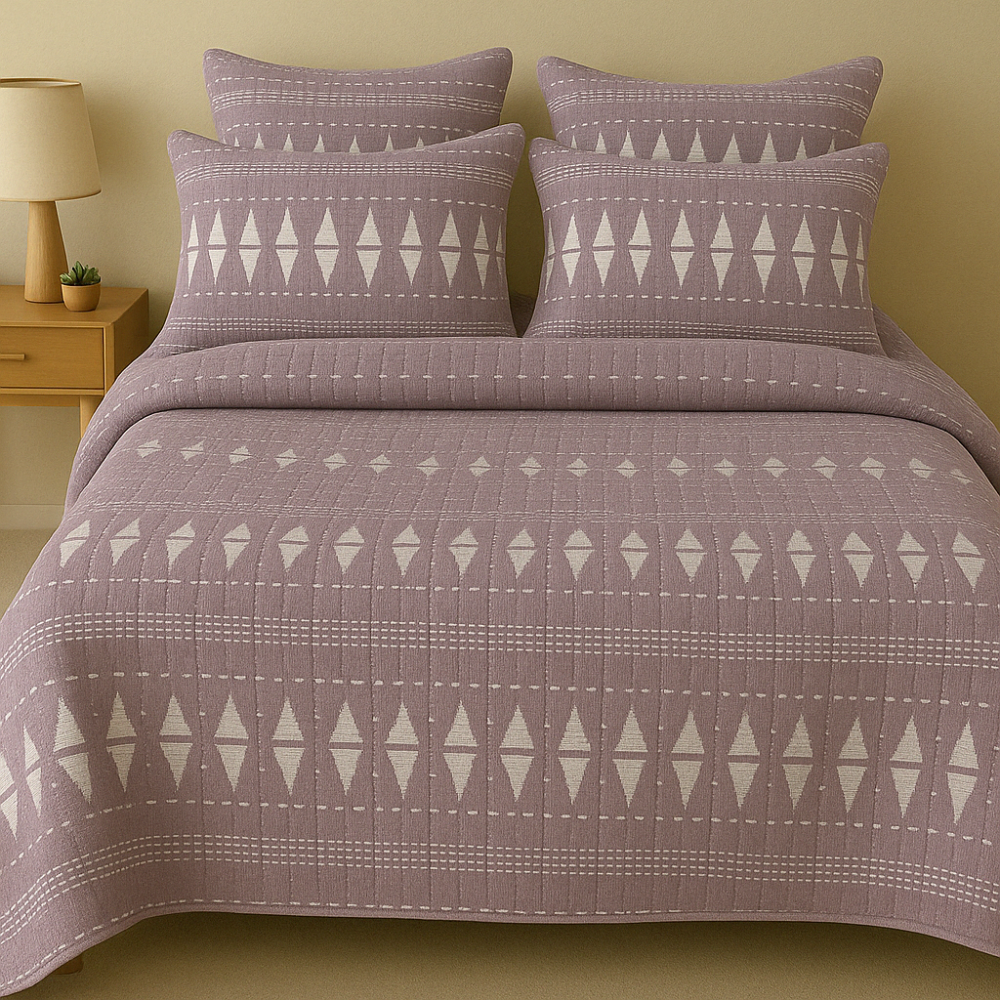 Elaine Bedcover -Mauve Mirage