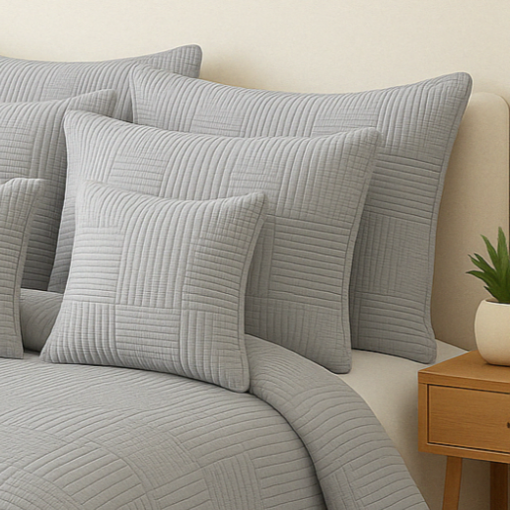 Estella Bedcover- Steel Stitch