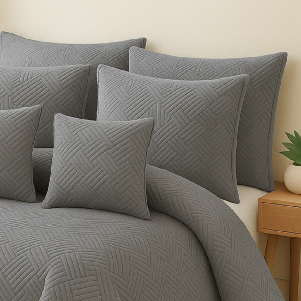 Lasell Bedcover Set- Slate Luxe