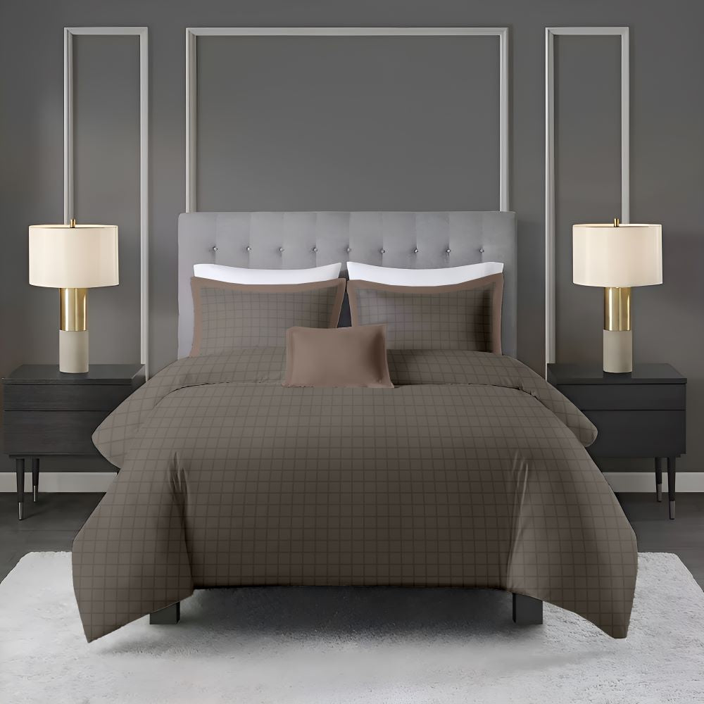 400 TC Imperial Court Bedsheet - Coffee