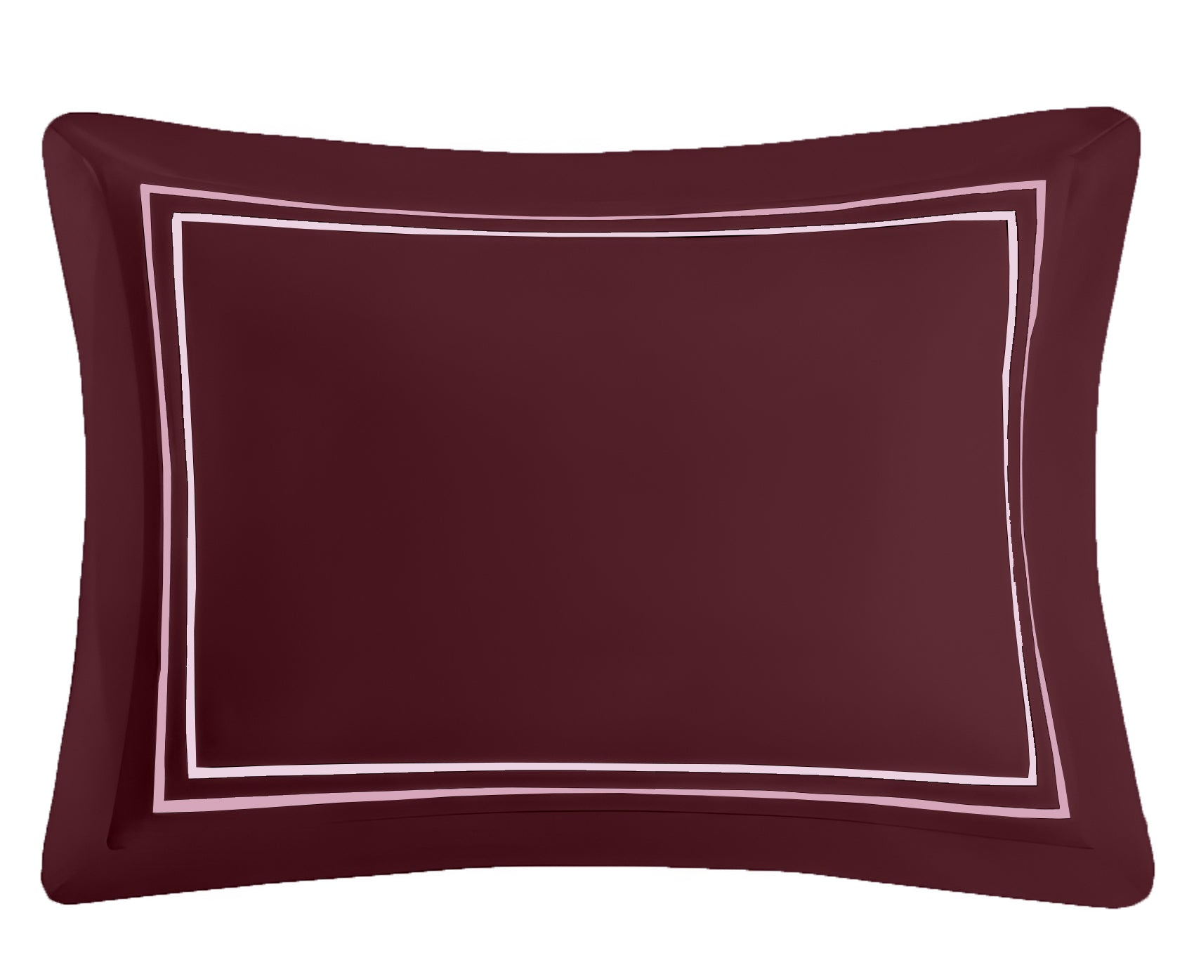 Manhattan Bedsheet Set-Dyed- Maroon