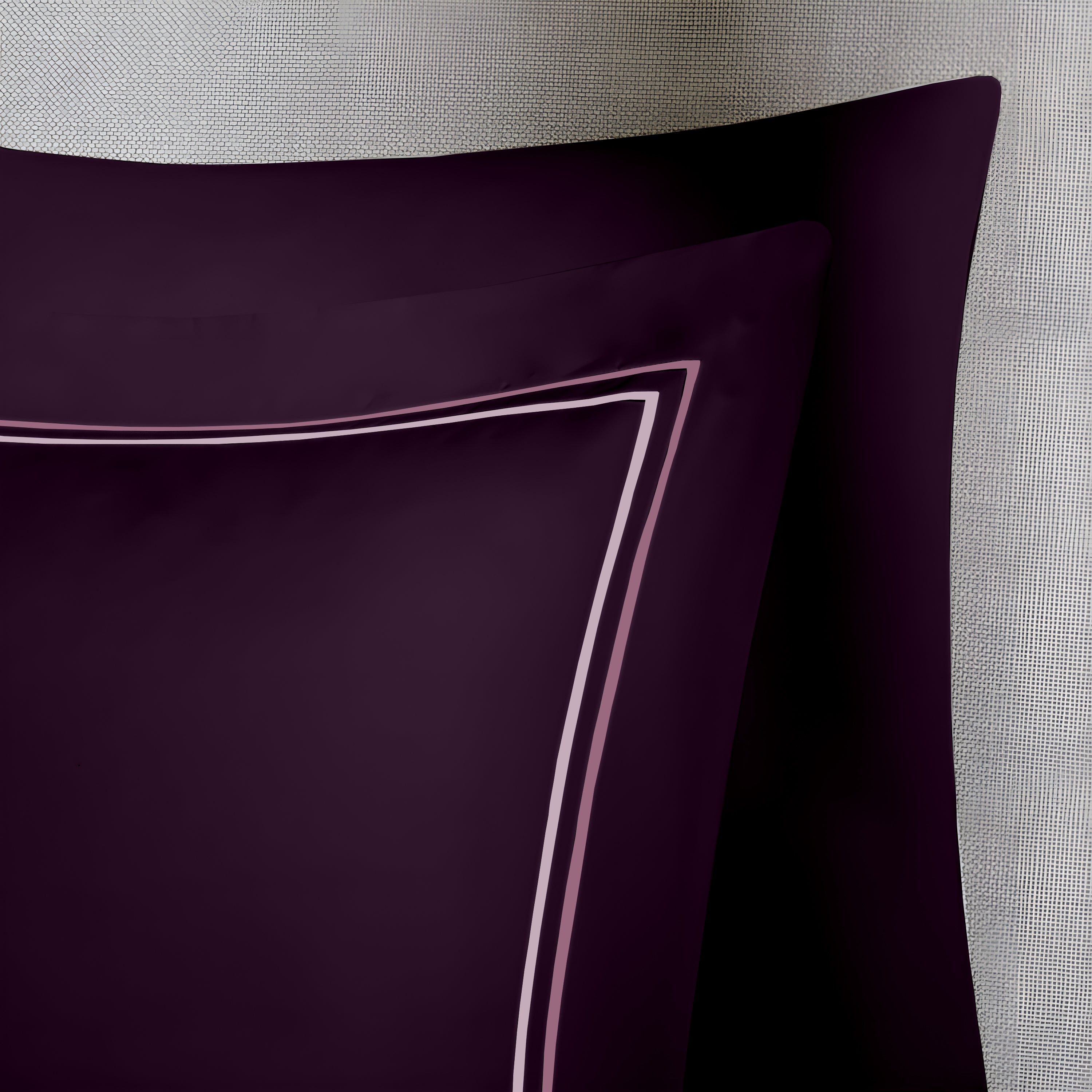 Manhattan Bedsheet Set- Dyed- Wine