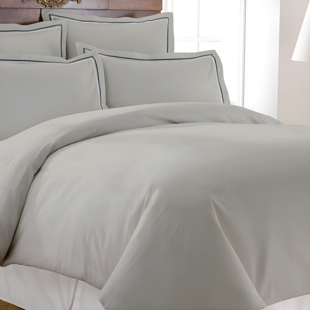 Manhattan Bedsheet Set- Dyed- Mist Grey