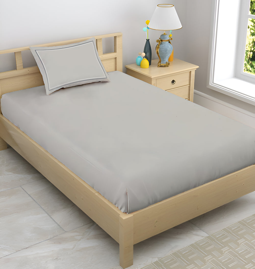 Manhattan Bedsheet Set- Dyed- Mist Grey