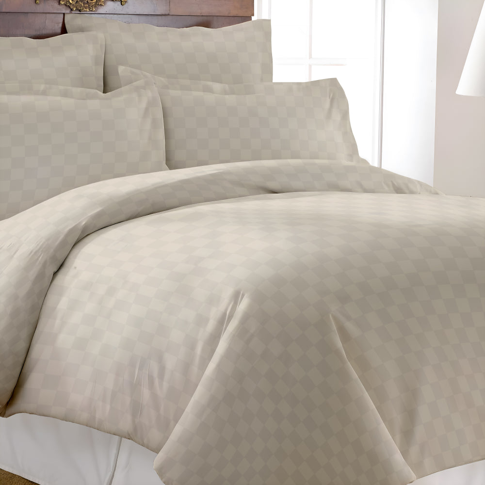 400 TC Palazzo Mosaic Bedsheet - Cream