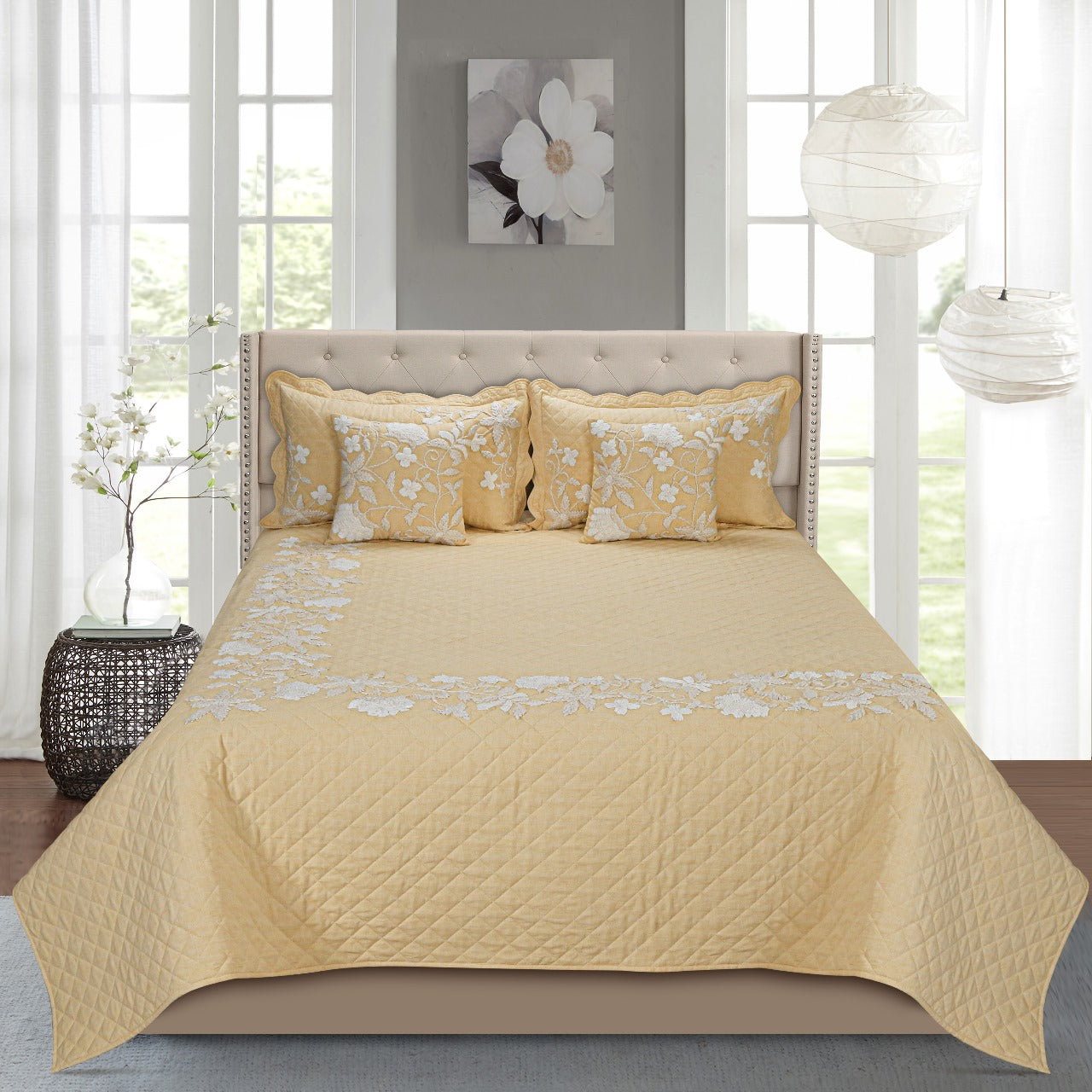 Blair Bedcover Set- Lemon