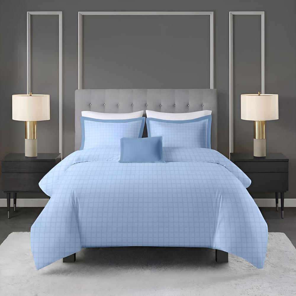 400 TC Imperial Court Bedsheet - Powder Blue