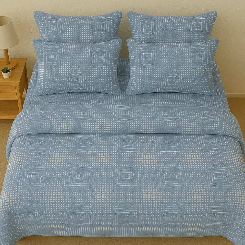 Modera Bedcover - Indigo Dotscape